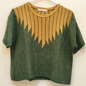 Elli's Cabinet Dolman Style Short Sleeve Sweater